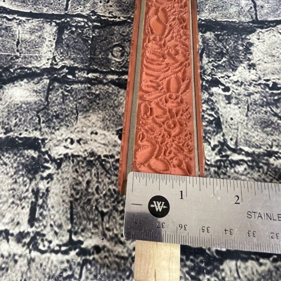 JudiKins Bollio Animals Wood Rubber Stamp Rolling Pin 4 Sided 6808K - Picture 12 of 12